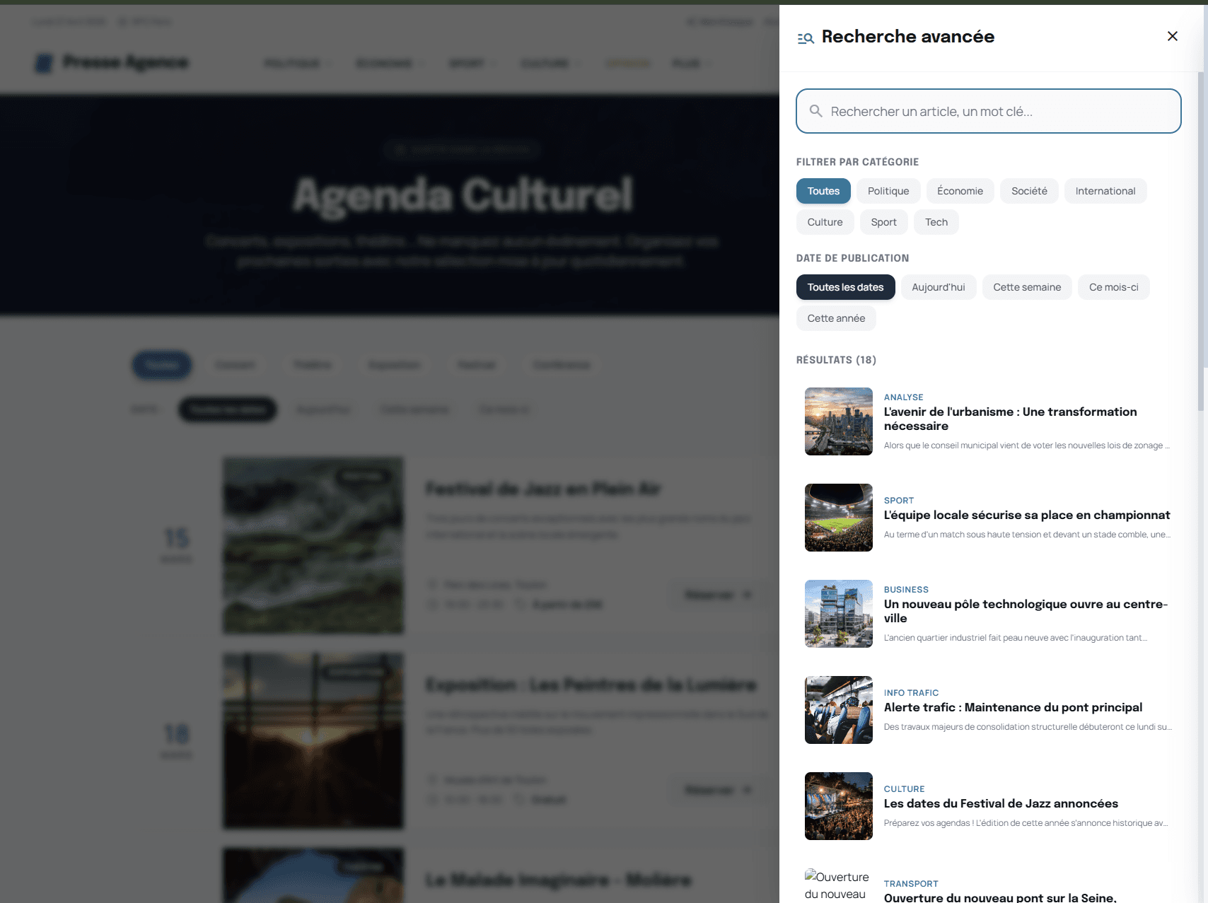 Un moteur de recherche avancé pour filtrer l'information avec précision