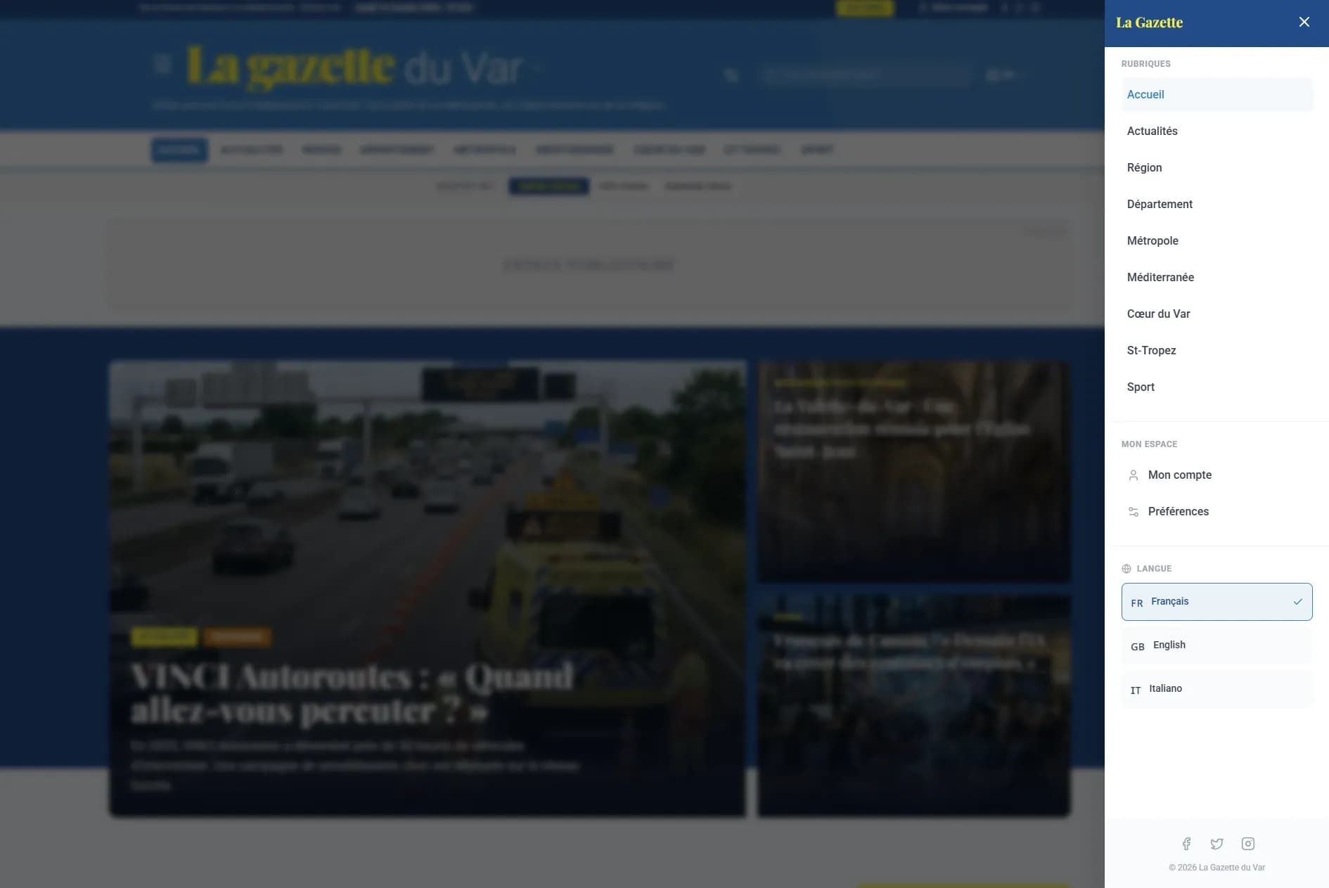 Une navigation repensée pour accéder facilement à vos rubriques locales